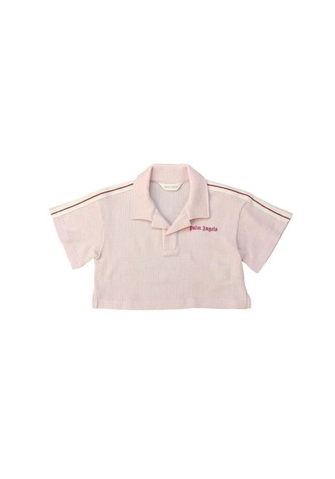 Polo crop con logo PALM ANGELS | PGGB001S26JER001042